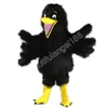 2024 Hot Sales Cute Black Bird Mascot Costume Carnival performance apparel Christmas Party Outfit dress