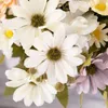 Dekorative Blumen, 30 cm, künstliche Simulation, Stoff, Gänseblümchen-Blumenstrauß, gefälschte Pflanzen für DIY Wohnzimmer, Haus, Garten, Hochzeitsdekoration