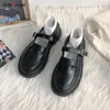 Dress Shoes Gothic Lolita Mary Jane Shoes Women Cute Kawaii Chunky Platform Flats Fashion Designer Buckle Strap Leather women's Loafers Shoe 231023