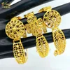 Urok bransolety Dubai 24K złota platowana biżuteria mankietowa bransoletki dla kobiet w ślubie luksus brazylijskie prezenty regulowane hurtowe