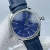 Luksusowe męskie zegarek Nowe modne męskie automatyczne ruch pin bukiet 39 mm złoto drobna stalowa obudowa Cowhleather Pasek