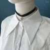 Papillon Risvolto bianco Colletto falso Camicia femminile Colletti cravatte staccabili Camicetta estiva e autunnale Top Collo finto