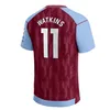 Personalizado 2024 Aston Villas Futebol Jerseys Kids Kit Home Football Jersey Treinamento Fora Torcedores Versão Jogador Camisetas Futbol MINGS McGINN BUENDIA Maillot Foot