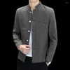 Vestes pour hommes 2023-Boutique Mode Gentleman Slim Casual Couleur Solide Tendance britannique avec élégante veste de revers d'hôte coréen
