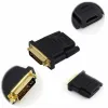 24k Gold Plated Plug Male To Female DVI Converter 1080P For HDTV Projector Monito DVI-24 and1 To HD-MIcompatible Adapter Cables LL