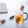 Filtro de chá de vidro universal infusor criativo tubo drinkware ferramentas filtro reutilizável para caneca fantasia chás soltos folhas sn6279