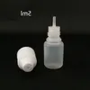 Bouteilles en plastique colorées de 3 ml, 5 ml, 10 ml, 15 ml, 20 ml, 30 ml, 50 ml, 60 ml, 100 ml, 120 ml, flacons compte-gouttes pour liquide E avec bouchons longs et fins, bouchons inviolables Xpeux