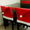 Kerstversiering creatieve lay-out decoratieproducten Restaurant Stoelhoes Kerstmutsproducten