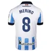 23-24 Soccer Club Team Real Sociedad Jersey 7 Barrenetxea 10 Oyarzabal 14 Kubo 23 Mendez Zubimendi Le Normand Zubeldia Traore Munoz Sadiq Merino Football Shirt Kits Kits