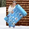 Snowboards Esquís Trineo 40 In. Diseño de sonrisas de material de PVC inflable para una persona 231021