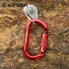 Carabiners Xinda O tipi Kilit Toka Otomatik Güvenlik Ana Master Carabiner çok renkli 5500lbs geçiş kanca tırmanma Rock Mountaineer ekipman 231021