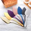 Knives Gold/Rose Gold Baking Cake Shovel For Pie/Pizza/Cheese/Pastry Western Cooking Tools Cheese Server Divider