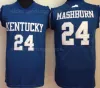 Custom NCAA College Kentucky Wildcats Jersey Basketball 1 John Calipari 0 Deaaron Fox 5 Malik Monk 3 Edrice Adebayo 15 Demarcus Cousins ​​00 D