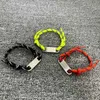 Urok Bracelets Designer Double B Nowa modna i spersonalizowana metalowa marka Hip Hop Knitte Bransoletka i Bransoletka do tkania sznurka LFWM