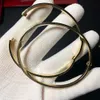 Cgb097 Bracciale in oro massiccio 18k 16,5 grammi 3,65 mm di larghezza Puro Au750 Cacciavite Love Bangle Coppia per e uomo