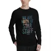 Herrpolos vi är gjorda av stjärnstationer - Carl Sagan citerar långärmad t -shirts man mens t -shirt grafik