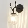 Wall Lamp Nordic Modern LED Glass Ball Bathroom Mirror Beside American Retro Light Sconce Wandlamp Aplique Murale