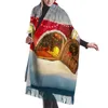 Jesienne/zimowe świąteczne motyw moda wszechstronna imitacja kaszmirowa szalik zaawansowany poczuj ciepły szal dla kobiet 231015