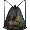 Shopping Bags Beach Use Bag Basketball Storage Outdoor Shoulder Gym Sports Backpack Drawstring Mesh