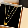 Luxe gouden ketting originele hardware merk origineel model mode banket partij sieraden accessoires