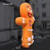 Attractive Sweet Giant Inflatable Gingerbread Man Christmas Cartoon Character Balloon For Promotion Event