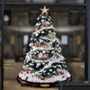 Christmas Decorations Christmas Decorations Crystal Tree Santa Claus Snowman Rotating Scpture Window Paste Sticker Winter Year Party H Ot7L1