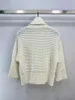 Women's Sweaters Double Woven Decoration Versatile Loose Standing Neck Pullover Sweater