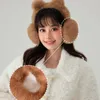 Berretti Paraorecchie Caldi In Peluche Paraorecchie Orso Simpatico Inverno All'aperto Mantieni Paraorecchie Scaldini Pieghevoli Copertura Per Ragazze Da Donna