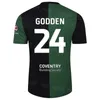 2023 2024 Soccer Coventry City Jersey Club Team 24 GODDEN 9 SIMMS 11 WRIGHT 5 MCFADZEAN 28 ECCLES 22 LATIBEAUDIERE 27 VAN EWIJK 3 DA SILVA 4 THOMAS Kits de maillots de football