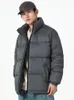 Piumino da uomo Parka 2023 Giacca invernale da uomo Imbottitura calda Moda coreana Colletto alla coreana Giacca a vento Cappotto termico 231023