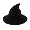 Top Halloween Witch Hat Diversified Along The Sheep Wool Cap Knitting Fisherman Hat Female Fashion Witch Pointed Basin Bucket