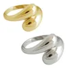 Anillos de boda Minimalista 925 Rings de caída de agua de plata esterlina para mujeres Joyas de compromiso Accesorios de fiestas de moda Regalo 231024