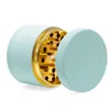 4 Layer Rubber Coating Herb Grinder 63mm Aluminium Alloy Grinder Smoking Accessories Tobacco Crush Grinder