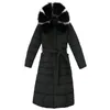 Femmes vers le bas Parkas hiver veste col de fourrure à capuche coton rembourré Long manteau coréen ample chaud épaissir vêtements d'extérieur 231023