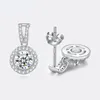 Stud Drop Earrings 925 Silver Women Luxury Real Gra I CT Bridal Wedding Engagement Earing Fine SMEEXKE 231023