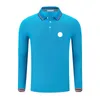 Polos à manches longues pour hommes, chemise de créateur, badge brodé sur la poitrine, t-shirt taille S/M/L/XL/2XL/3XL/4XL/5XL/6XL