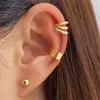 Backs Earrings Fashion Female Cross Stud For Women Girls Ear Clip Punk Cute Cuff 2023 Jewerly Set