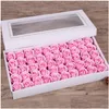 Dekorative Blumen Kränze Valentinstag Geschenk Seife Rose Romantische Holding Hochzeit Bankett Home Dekoration 50 Teile/schachtel Drop Lieferung G Ot43A