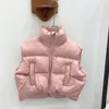 Manteau en duvet pour filles, gilet, Parka, vêtements d'extérieur pour enfants en bas âge, vêtements chauds, sans manches, en coton solide rembourré, 2-7 ans, hiver et automne