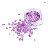 Lip Gloss 1Piece Laser Butterfly Glitter Shiny Glittering DIY Decor Butterflies Flakes Lipgloss Base Mix Decorations 3g