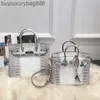 Bolsa feminina masculina de couro genuíno crocodilo jacaré Himalaia cinza branco com logotipo fivela prateada 25cm30cm sacola portátil lenços grátis suporte personalizar Yma