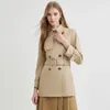 Women's Jackets Proenzaschouler Jacket British Style Business Fashion Commuting Capable Retro Trench Coat Solid Color