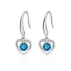 Baumelnde Ohrringe 925 Sterling Silber Saphir Dorp Ohrring für Frauen Aros Mujer Oreja Herkunft blauer Edelstein Schmuck Orecchini Mädchen