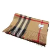 Klassisk rutig lyxdesigner Scarf 100% Cashmere Tassel Designers Scarvs Scarfs Shawl Sciarpa för vinterkvinnor och män