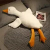 Andra leksaker 50-160 cm Big White Goose Plush Toys Big Duck Doll mjuk fylld djur som sovkudde kudde kudde julklappar till barn och flickorl231024