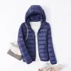 Piumino da donna Cappotto Autunno Inverno Giacche gialle per caldo Parka trapuntato da donna e leggero 2022 femminile ultraleggero con cappuccio