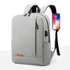 Skolväskor Mäns vattentäta ryggsäck Casual affärsmän Stylish Book Bag USB 15,6 tum Laptop Back Travel Man
