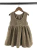 Girl Dresses Korean Version Baby Spring And Autumn Dress Fashionable Western Style Soft Corduroy Vest Doll Skirt