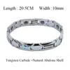 Charm Armband 2023 Luxury Abalone Shell Tungsten Carbide Fashion Party Anniversary Jewelry Hematite Magnetic Men's 231023
