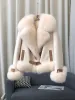 Abbigliamento invernale donna 2023 nuovo cappotto in piumino d'oca alla moda coreana con collo in pelliccia di volpe di lusso spesso caldo